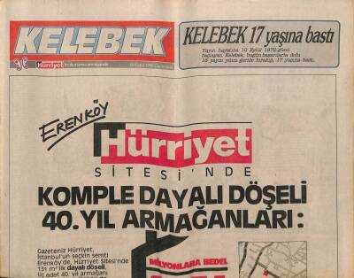 Hürriyet Gazetesi Kelebek Eki 10 Eylül 1988 - 10 Parçayla Timur Selçuk GZ94075 - 1