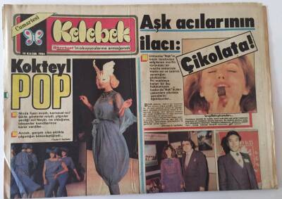 Hürriyet Gazetesi Kelebek Eki 10 Kasım 1984 - Aşk Acılarının İlacı Çikolata GZ18463 - 1