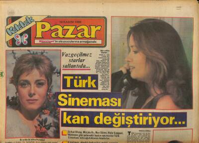 Hürriyet Gazetesi Kelebek Eki 10 Kasım 1985 - Türk Sineması Kan Değiştiriyor...Zuhal Olcay-Müjde Ar-Nur Sürer-Hale Soygazi GZ127602 - 1