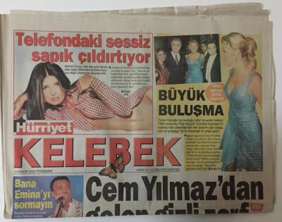 Hürriyet Gazetesi Kelebek Eki 10 Kasım 2005 - Cem Yılmazdan Gelen Gizli Zarf GZ20051 - 1