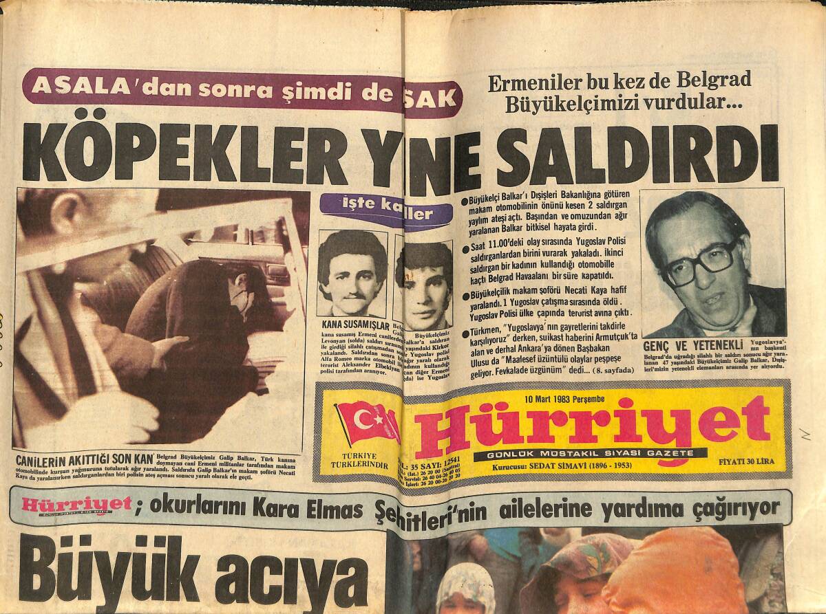 Hürriyet Gazetesi Kelebek Eki 10 Mart 1983 - Ajda Pekkan'dan 'Ajda 83' - Frank Sinatra İle Bayan Reagan... GZ142216 - 1