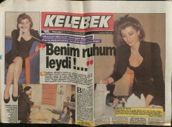 Hürriyet Gazetesi Kelebek Eki 10 Mart 1987 - Eli Sopalı Güzeller GZ61941 - 1