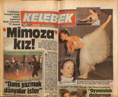 Hürriyet Gazetesi Kelebek Eki 10 Mart 1989 - Hülya Avşar Karar Verdi , Eski Şarkıya Hayır GZ113738 - 1
