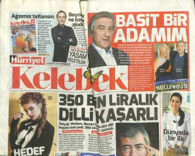 Hürriyet Gazetesi Kelebek Eki 10 Mart 2016 - Şevval Sam Ve Enrico Macias Zorlu PSM Sahnesinde Buluşacak GZ100583 - 2
