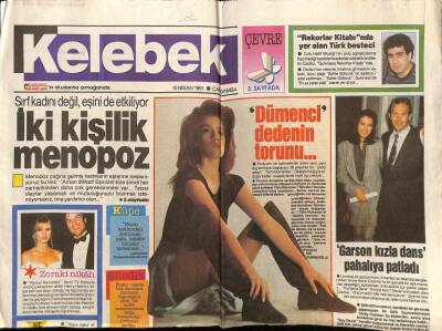 Hürriyet Gazetesi Kelebek Eki 10 Nisan 1991 - Tülin Dümenler,Dümenci Dedenin Torunu GZ75752 - 1
