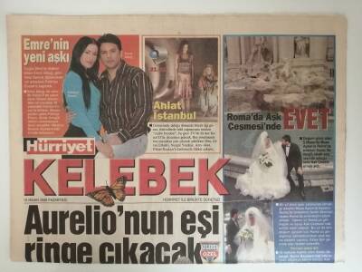 Hürriyet Gazetesi Kelebek Eki 10 Nisan 2006 Emre Altuğun Yeni Aşkı -GZ14623 - 1