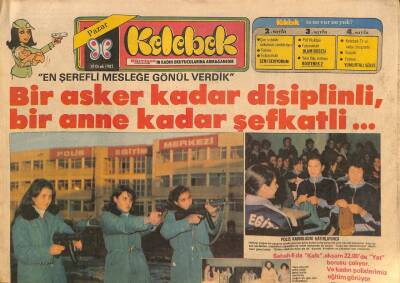 Hürriyet Gazetesi Kelebek Eki 10 Ocak 1982 - Ayşe Tunalı Her Yaptığını Sanat İçin Yapıyor GZ114075 - 1