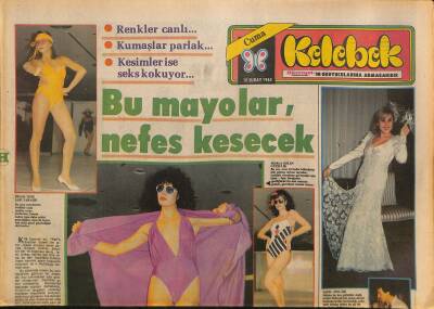 Hürriyet Gazetesi Kelebek Eki 10 Şubat 1984 - Nilüfer , Bugün Dünyaevine Giriyor... GZ126076 - 1