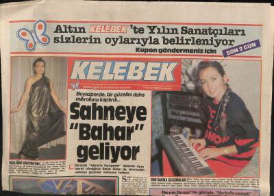 Hürriyet Gazetesi Kelebek Eki 10 Şubat 1988 - Bahar Öztan İçin Geri Sayım Başladı GZ77595 - 1