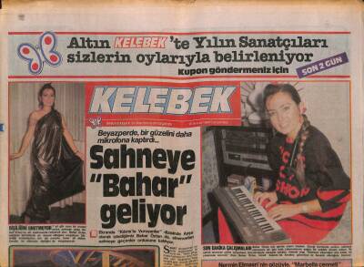 Hürriyet Gazetesi Kelebek Eki 10 Şubat 1988 - Bahar Öztan İçin Geri Sayım Başladı GZ93885 - 1