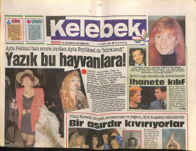 Hürriyet Gazetesi Kelebek Eki 10 Şubat 1992 - Sami Günerin En Güzel Eserleri GZ115248 - 1