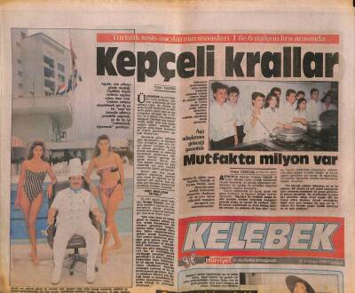 Hürriyet Gazetesi Kelebek Eki 10 Temmuz 1989 - Bülent Ersoyun Ekran Bilmecesi GZ90716 - 1