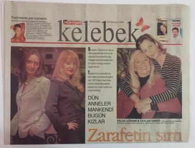 Hürriyet Gazetesi Kelebek Eki 10 Temmuz 1997 - Dün Anneler Mankendi Bugün Kızlar GZ18389 - 1