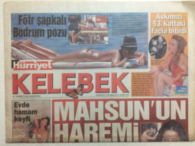 Hürriyet Gazetesi Kelebek Eki 10 Temmuz 2006 - Tuğba Özay,Güzide Güzel Değil GZ24737 - 1