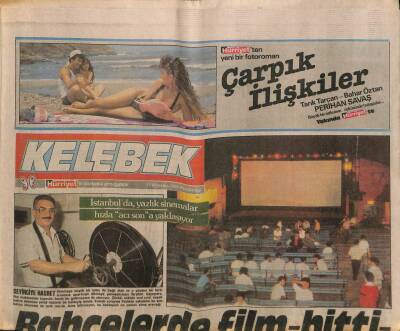Hürriyet Gazetesi Kelebek Eki 11 Ağustos 1988 - Güzeller Bondun Düşmanına Karşı GZ93839 - 1