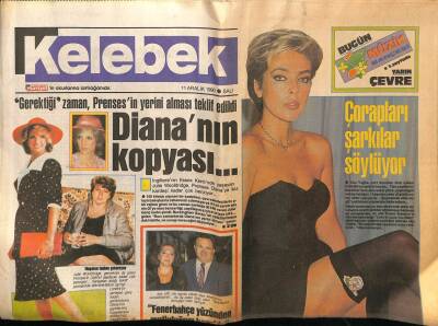 Hürriyet Gazetesi Kelebek Eki 11 Aralık 1990 - Ahu Tuğbanın Çorapları GZ75719 - 1