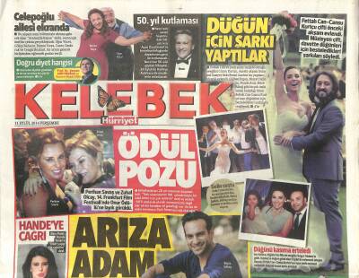 Hürriyet Gazetesi Kelebek Eki 11 Eylül 2014 - Perihan Savaş Ve Zuhal Olcay , 14. Frankfurt Film Festivalinde Onur Ödülüne Layık Görüldü GZ115925 - 1