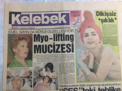 Hürriyet Gazetesi Kelebek Eki 11 Haziran 1991 - Emel Sayın Böyle Güzelleşiyor GZ21659 - 1