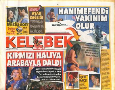 Hürriyet Gazetesi Kelebek Eki 11 Haziran 2013 - Vahit Yıldız 5 Yıldır Birlikte Olduğu Burçin Yıldızla Evlendi GZ125725 - 1
