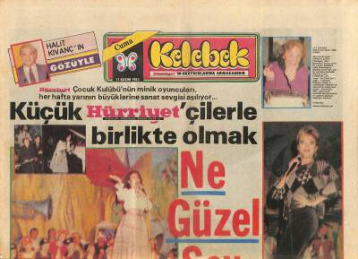 Hürriyet Gazetesi Kelebek Eki 11 Kasım 1983 - La Fontaine Masalını Yıkan Türk Kadını GZ114604 - 1