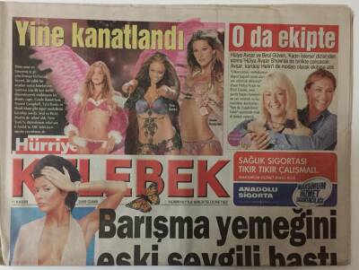 Hürriyet Gazetesi Kelebek Eki 11 Kasım 2005 - Hülya Avşar Be Virol Güven Yine Birlikte Çalışacak GZ20052 - 1