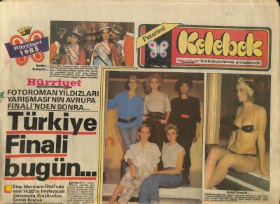 Hürriyet Gazetesi Kelebek Eki 11 Mart 1985 - Hastalıkla Gelen Örgü Biblolar... GZ88286 - 1