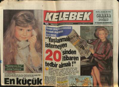 Hürriyet Gazetesi Kelebek Eki 11 Mart 1987 - Kar Üstünde Sıcak Dans GZ61940 - 2
