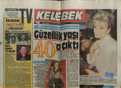 Hürriyet Gazetesi Kelebek Eki 11 Mayıs 1987 - Güzellik Yaşı 40a Çıktı GZ61887 - 2