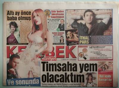 Hürriyet Gazetesi Kelebek Eki 11 Nisan 2007 Burcu Kara Anne Bulup Ölürdüm - GZ37755 - 1
