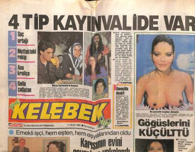 Hürriyet Gazetesi Kelebek Eki 11 Ocak 1990 - Kızgın Kocalar Nasıl Yumuşar GZ63511 - 1