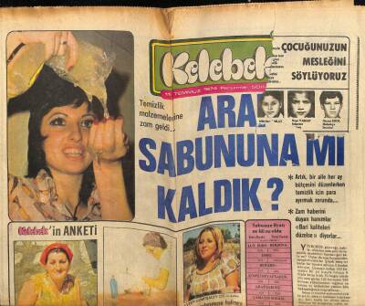 Hürriyet Gazetesi Kelebek Eki 11 Temmuz 1974 - Fatma Girik Ağrı Dağı Efsanesine Hazırlanıyor GZ61972 - 2