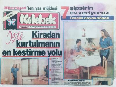 Hürriyet Gazetesi Kelebek Eki 11 Temmuz 1986 - Kiradan Kurtulmanın En Kestirme Yolu GZ42760 - 1