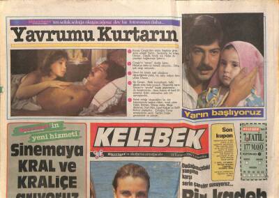 Hürriyet Gazetesi Kelebek Eki 11 Temmuz 1987 - Dorothy Aşık GZ113826 - 1