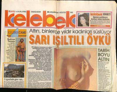 Hürriyet Gazetesi Kelebek Eki 12 Ağustos 1992 - Altına Hakim Olmak Zor GZ75868 - 1