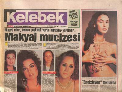 Hürriyet Gazetesi Kelebek Eki 12 Aralık 1990 - Itriden Turhan Sultana Solo Konser GZ90875 - 1