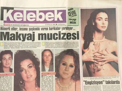 Hürriyet Gazetesi Kelebek Eki 12 Aralık 1990 -Tom Cruise ,Tüp Bebek Baba Adayı -Makyaj Mucizesi GZ30633 - 1