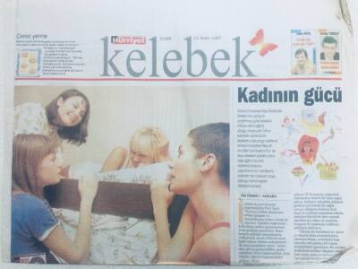 Hürriyet Gazetesi Kelebek Eki 12 Aralık 1997 - Kadının Gücü GZ40469 - 1