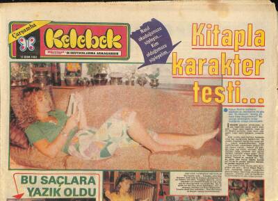 Hürriyet Gazetesi Kelebek Eki 12 Ekim 1983 - Ajda Pekkanın Fotoromanı GZ90310 - 1