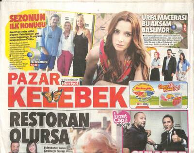 Hürriyet Gazetesi Kelebek Eki 12 Ekim 2014 - Ajda Pekkan Cem Yılmazın Filmini Çok Sevdim GZ116358 - 1