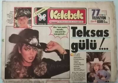 Hürriyet Gazetesi Kelebek Eki 12 Eylül 1984 -Ahunun Şapka Merakı Ona Yeni Bir İsim Getirdi -GZ14783 - 1