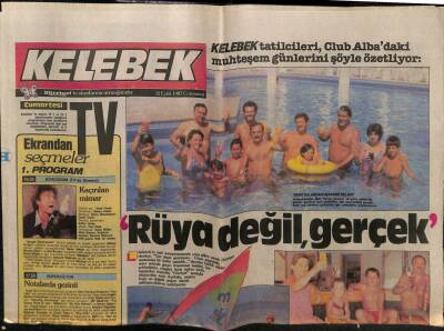Hürriyet Gazetesi Kelebek Eki 12 Eylül 1987 - Ürdünde Masal Düğünü GZ63652 - 1