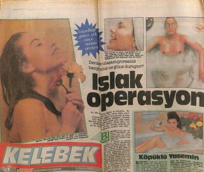 Hürriyet Gazetesi Kelebek Eki 12 Haziran 1989 - Köpüklü Yasemin Evcim GZ61923 - 2