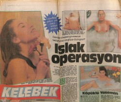 Hürriyet Gazetesi Kelebek Eki 12 Haziran 1989 - Köpüklü Yasemin Evcim GZ61923 - 1