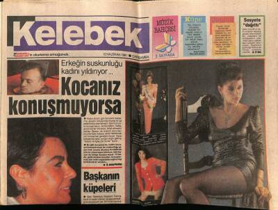 Hürriyet Gazetesi Kelebek Eki 12 Haziran 1991 - Fatma Girikin Küpeleri GZ75797 - 1