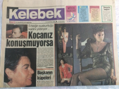 Hürriyet Gazetesi Kelebek Eki 12 Haziran 1991 - Fatma GirikKendimi Değil Kulaklarımı Süslüyorum GZ21656 - 1