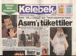 Hürriyet Gazetesi Kelebek Eki 12 Kasım 1991 - Hülya Koçyiğit Pen Oteli Komşu Kapısı Yaptı GZ63758 - 2