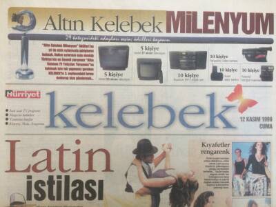 Hürriyet Gazetesi Kelebek Eki 12 Kasım 1999 - Latin İstilası GZ35222 - 1