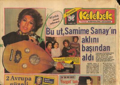 Hürriyet Gazetesi Kelebek Eki 12 Mart 1984 - Bu Ut , Samime Sanayın Aklını Başından Aldı GZ114828 - 1