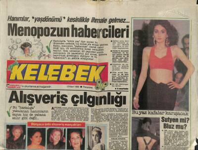 Hürriyet Gazetesi Kelebek Eki 12 Mart 1990 - Sibel Egemenin Unutamadığı Günler GZ122883 - 1