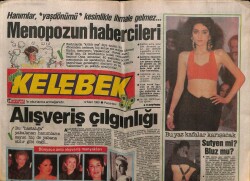 Hürriyet Gazetesi Kelebek Eki 12 Mart 1990 - Sibel Egemenin Unutamadığı Günler GZ61825 - 1